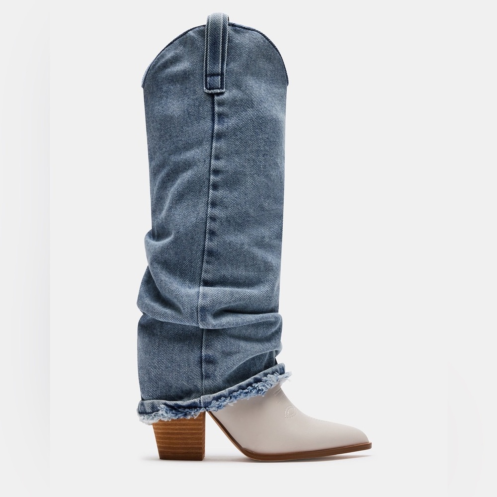 Steve Madden Denim Cowboy Boots